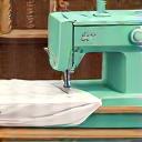 Bilde av en symaskin i bruk på et bærekraftig verksted