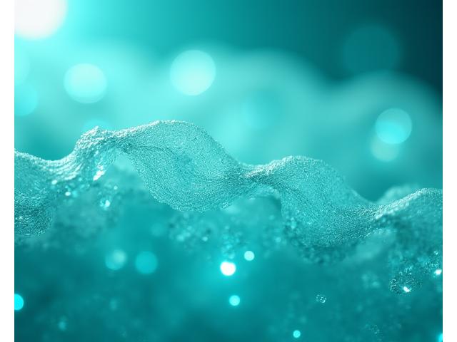 Nære bilder av innovative, resirkulerte tekstilfibre i et laboratorium